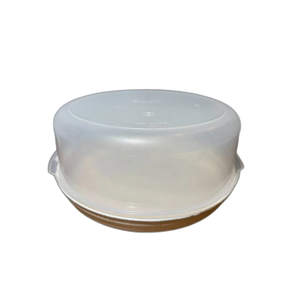Vintage Rubbermaid Servin Saver #5 Large Round Food Storage Container almond